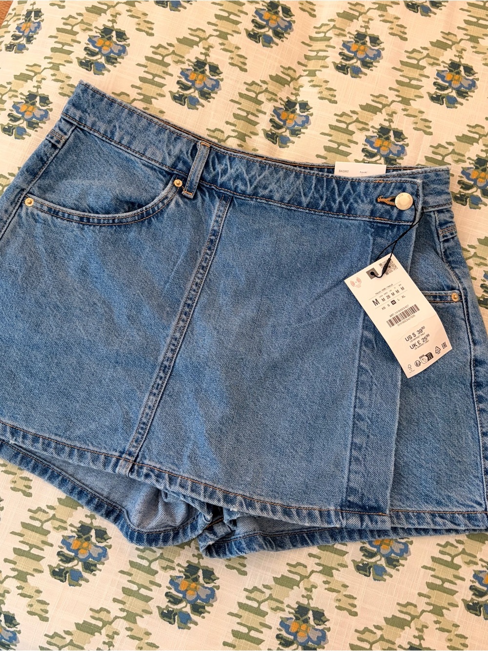 Zara Denim Skort NWT